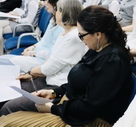 19 февраля 2026 года доцент кафедры ВИиО Татьяна Викторовна Гаврилова провела профориентационную встречу в классической  гимназии 1 имени В.Г. Белинского, а также приняла участие в проведении конкурсного отбора наиболее талантливых гимназистов в составе жюри школьного этапа Всероссийского конкурса чтецов «Живая классика»